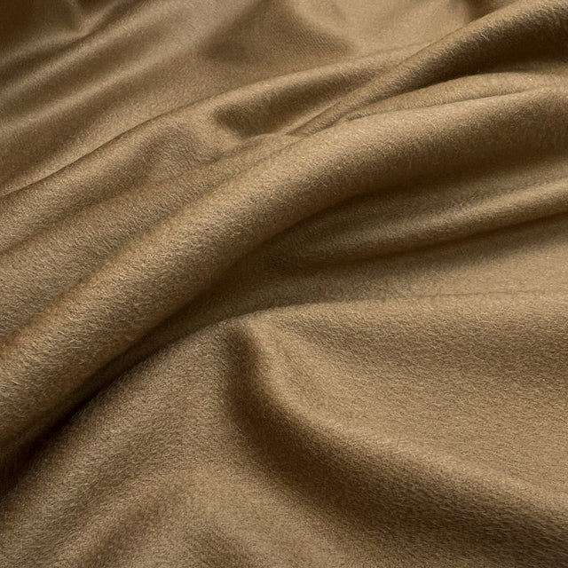 100% Cashmere Italian Coating Camel Fine Soft Wool Fabric