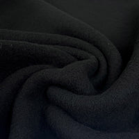 Remnant - 100% Wool Fleece - Black (0.6m)