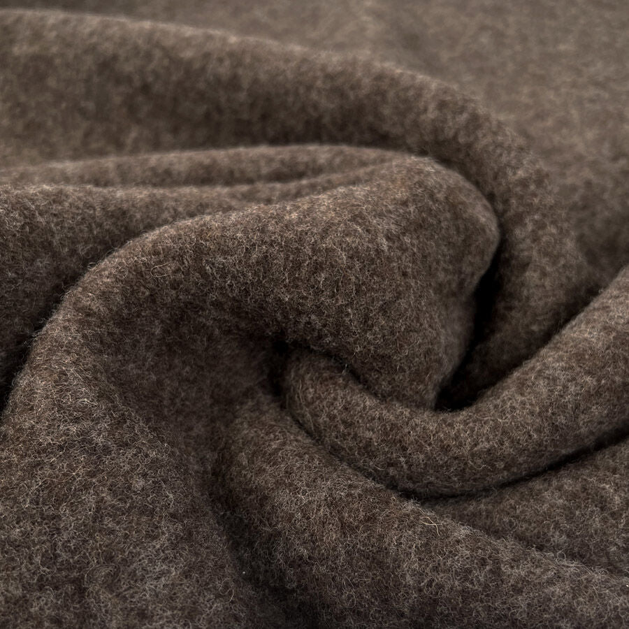 100% Fleece Wool Brown Australian Virgin Oeko Tex Knitted Coat Fabric