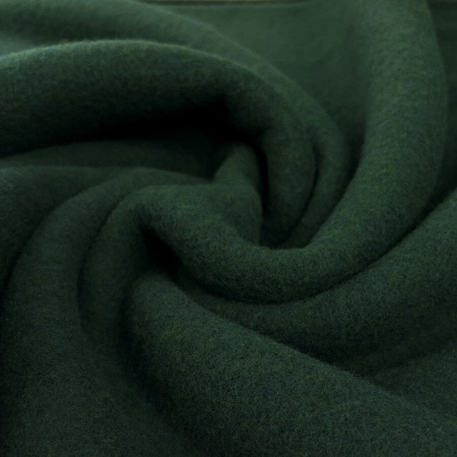 100% Fleece Wool Forest Green Australian Virgin Oeko Tex Knitted Coat Fabric Cu D8C127B1 8057 4E70 A8D0 Ebf75033F81A