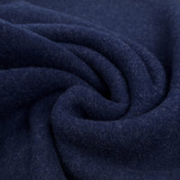 Remnant - 100% Wool Fleece - French Navy (0.7m)