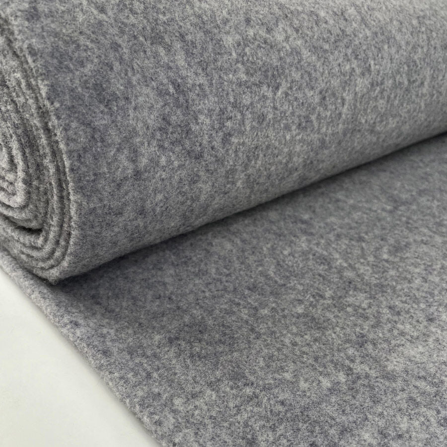 100% Fleece Wool Light Grey Australian Virgin Oeko Tex Knitted Coat Fabric Roll