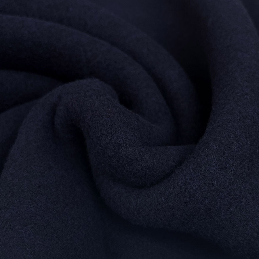 100% Fleece Wool Navy Australian Virgin Oeko Tex Knitted Coat Fabric