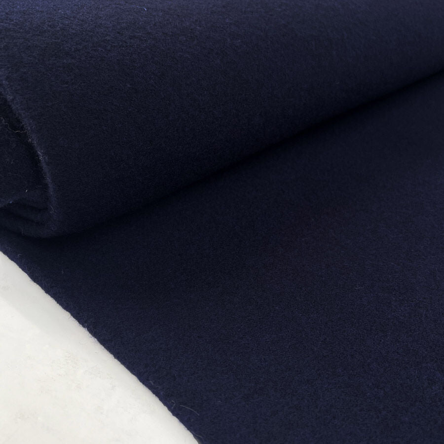100% Fleece Wool Navy Australian Virgin Oeko Tex Knitted Coat Fabric Roll