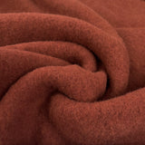 100% Fleece Wool Rust Australian Virgin Oeko Tex Knitted Coat Fabric