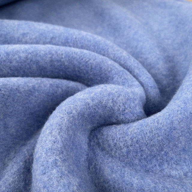 100% Fleece Wool Sky Blue Australian Virgin Oeko Tex Knitted Coat Fabric