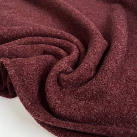 100% Merino Wool Bordeaux Warm Coating Fabric CU