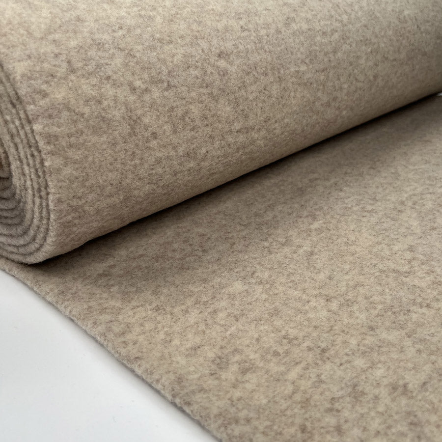 100% Merino Wool Ecru Warm Coating Fabric Bolt
