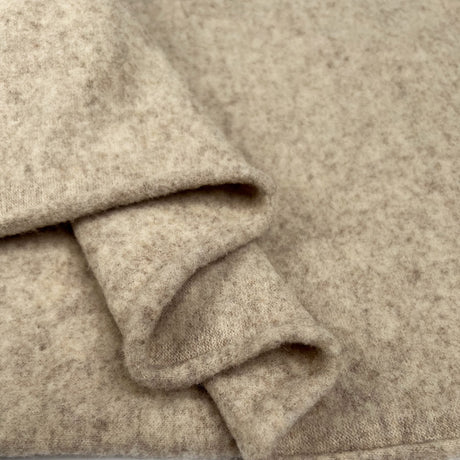 100% Merino Wool Ecru Warm Coating Fabric Fold