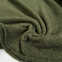 Remnant - 100% Merino Wool Fleece - Khaki (1m)