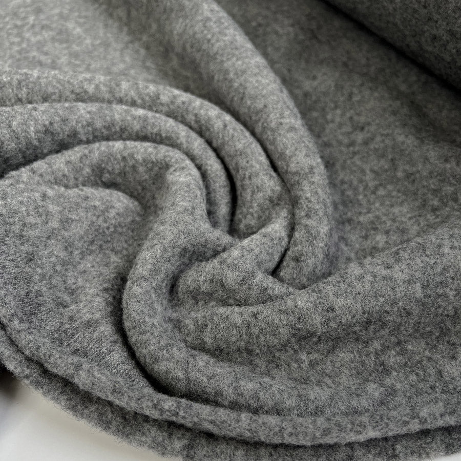 100% Merino Wool Mid Grey Warm Coating Fabric CU