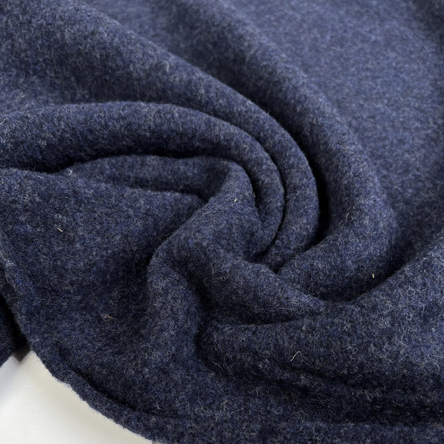 100% Merino Wool Navy Blue Warm Coating Fabric CU