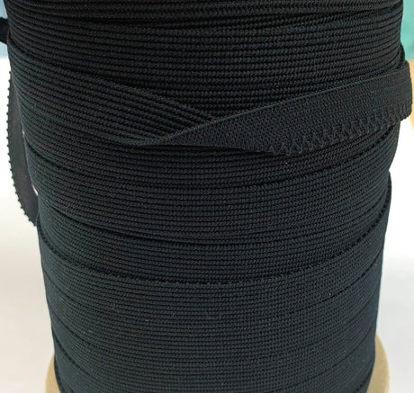 Soft Knitted Elastic Black 12Mm