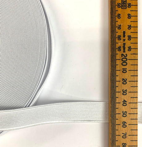 Elastic White 20Mm