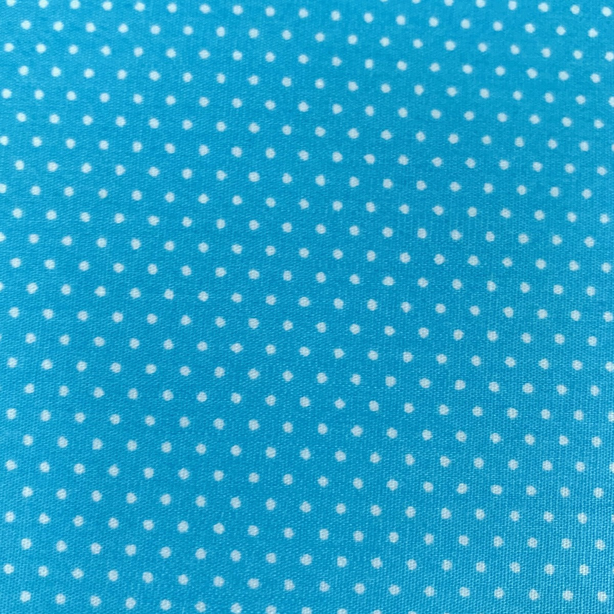 Remnant sewing room micro dot turquoise 1m
