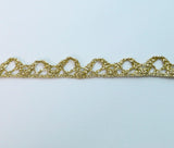 10mm Gold Lurex Trimming Edging Crafts S