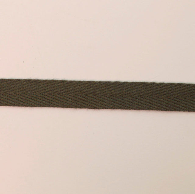 10mm Grey Cotton Heringbone Webbing Bunting Tape Crafts S