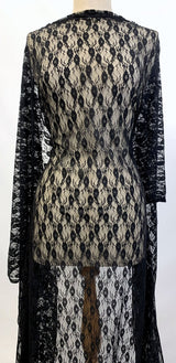 Remnant stretch lace black 2-28m