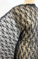 Remnant stretch lace black 2-28m