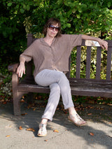 Plain Crushed Viscose Tan