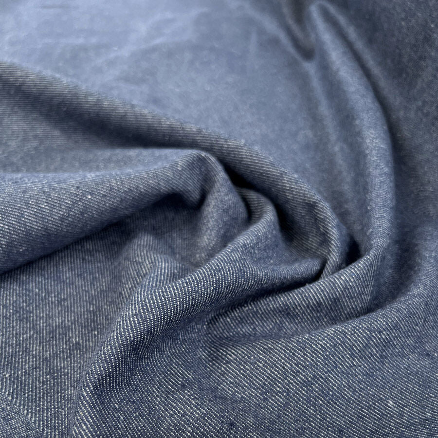 11oz Eco Denim Mid Blue Recycled Cotton Recycled Polyester Jean Fabric
