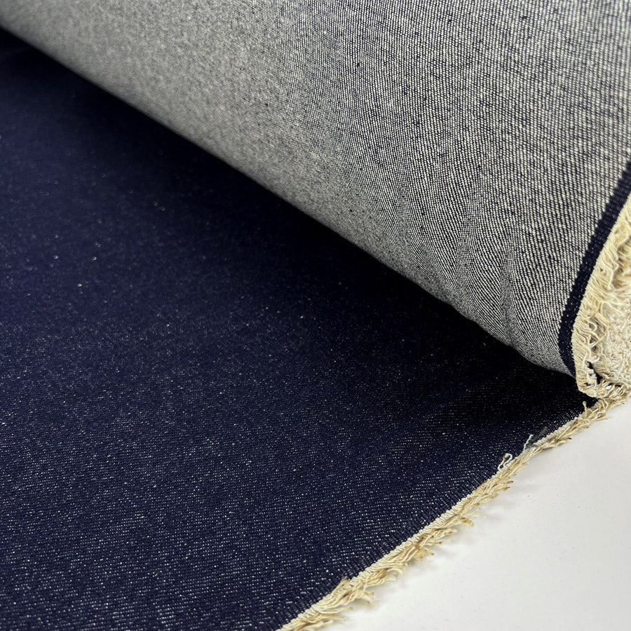 12 5oz Denim Indigo Cotton Blue Woven Trouser Fabric Roll