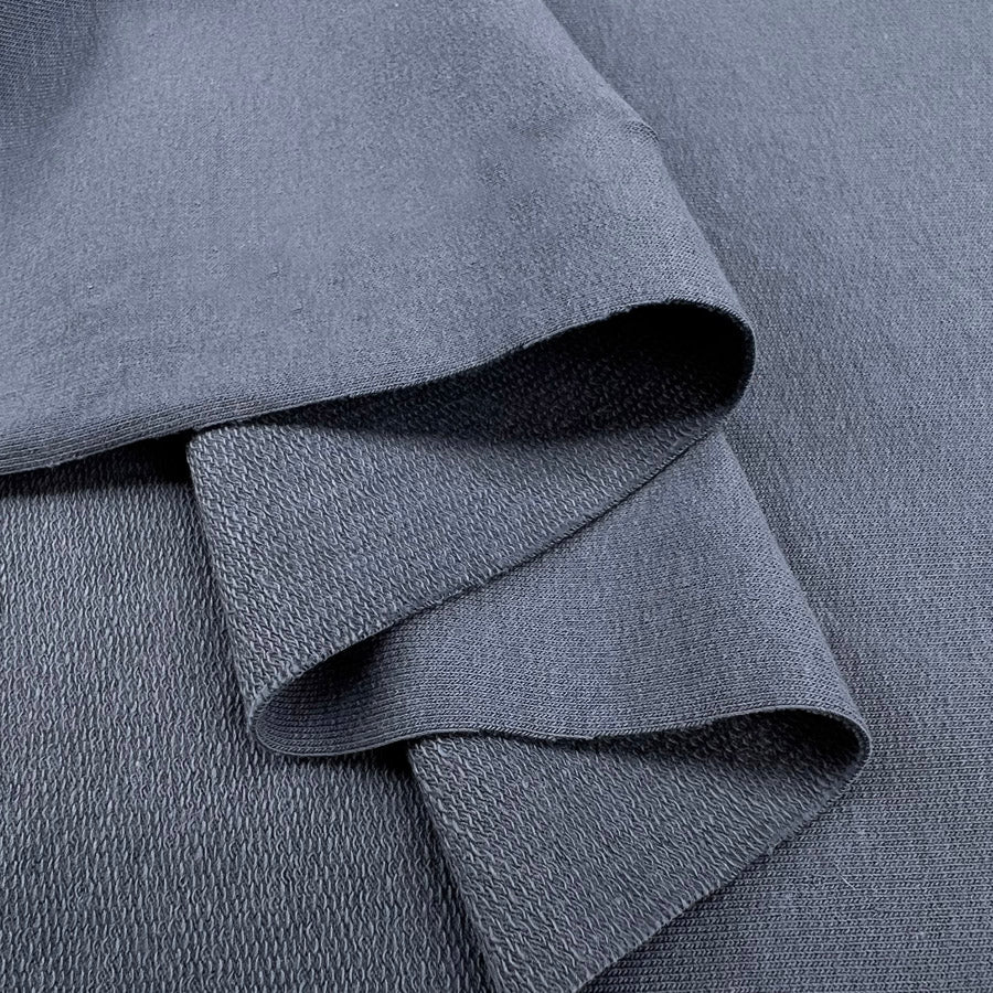Remnant - GOTS Organic French Terry - Denim (1.5m)