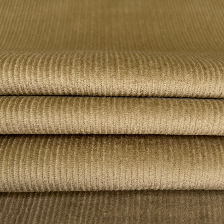 12 Wale Cotton Corduroy Fabric Win Win Pale Gold Front