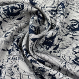 Remnant sterling brocade navy 2-2m