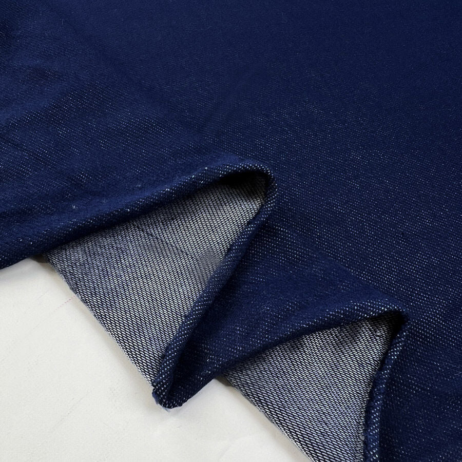 Remnant denim jersey indigo 0-9m