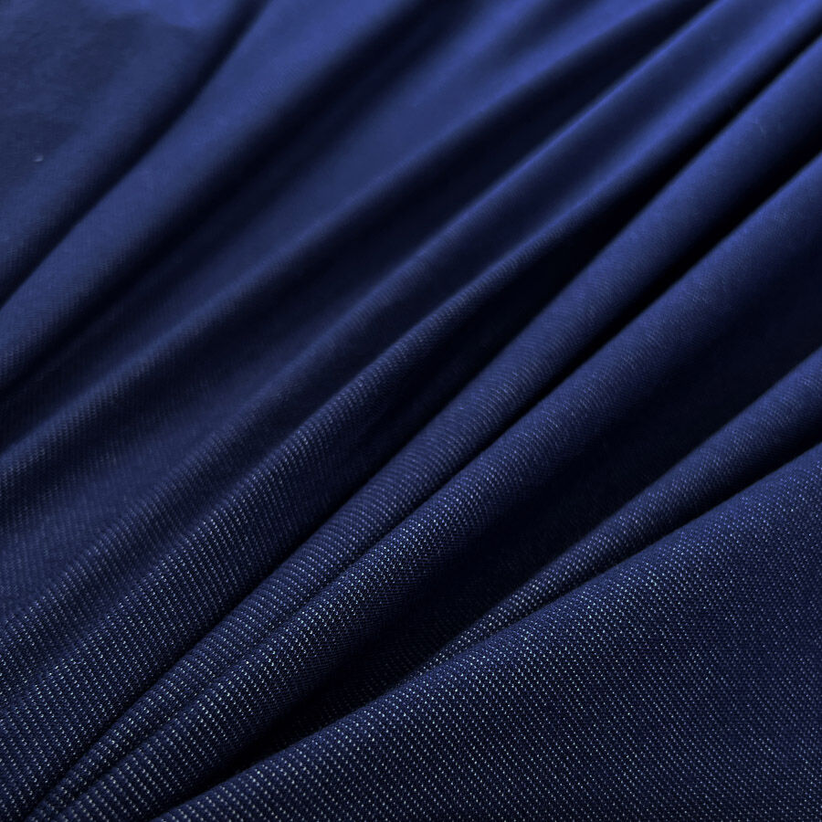 Remnant denim jersey indigo 0-9m