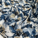 Bridget brocade blue gold