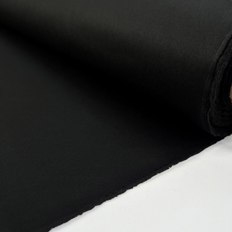 Water resistant cotton cambric 6oz black