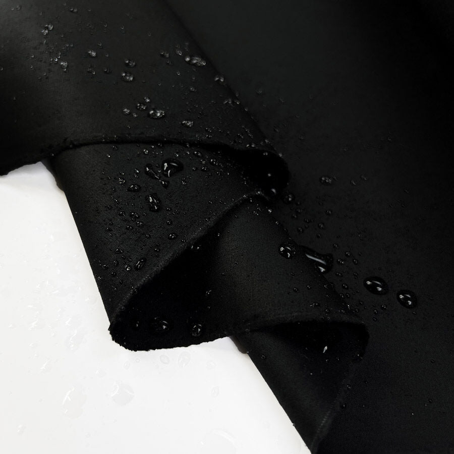 Water resistant cotton cambric 6oz black