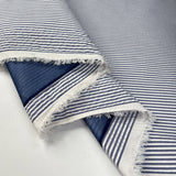 Storm system seersucker navy stripe