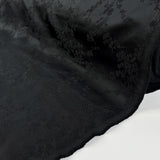 Satin brocade black