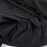 Satin brocade black