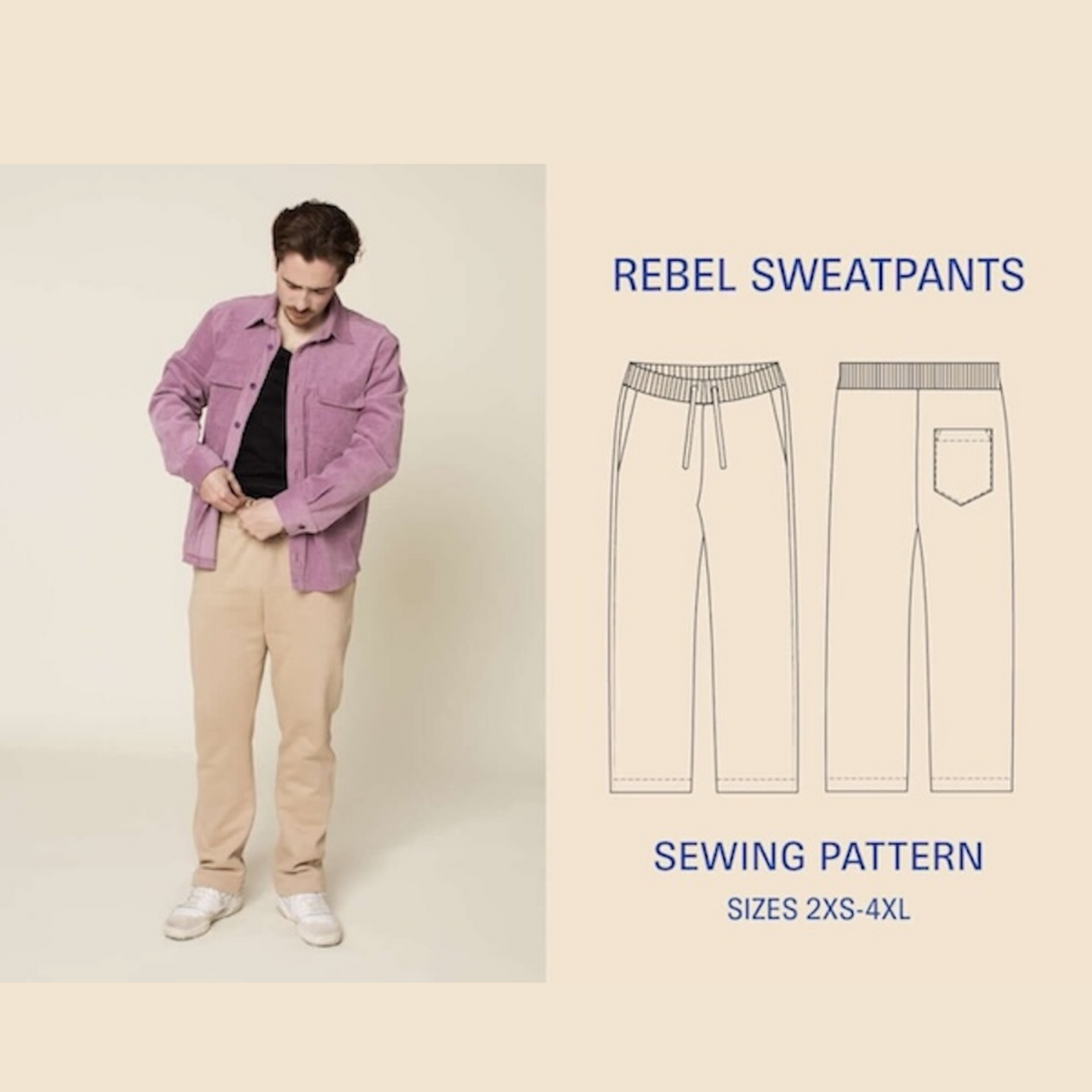 Wardrobe by me mens rebel sweatpants pattern