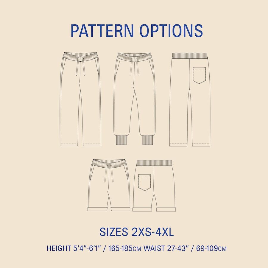 Wardrobe by me mens rebel sweatpants pattern