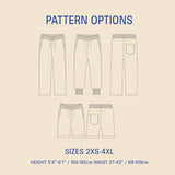 Wardrobe by me mens rebel sweatpants pattern