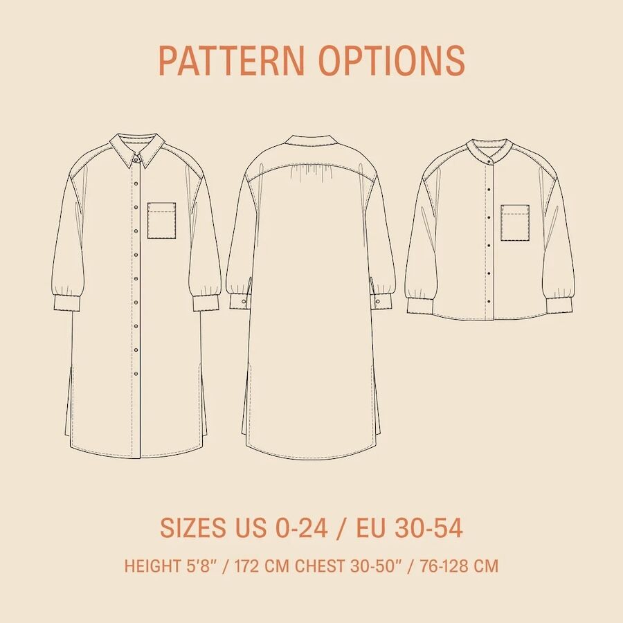 Wardrobe by me big shirt dress pattern