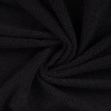 400gsm sherpa suede black