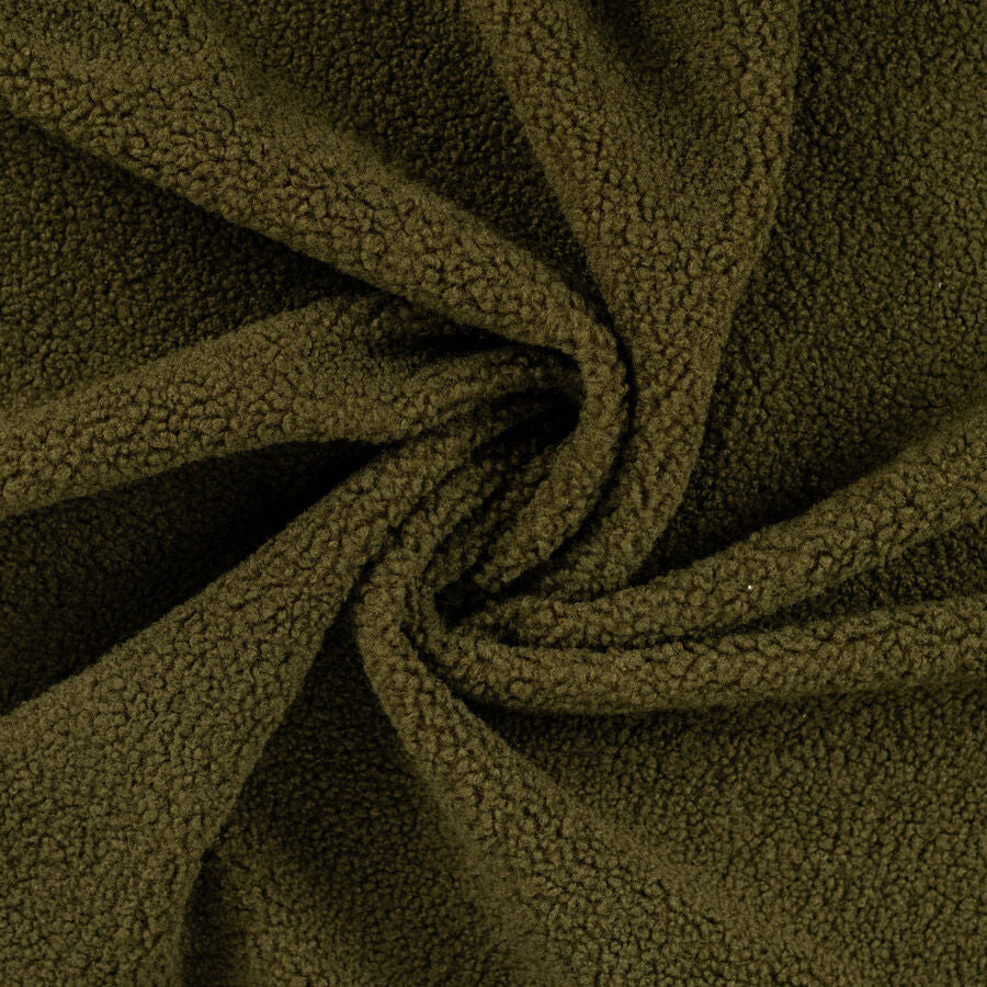 400gsm sherpa suede army