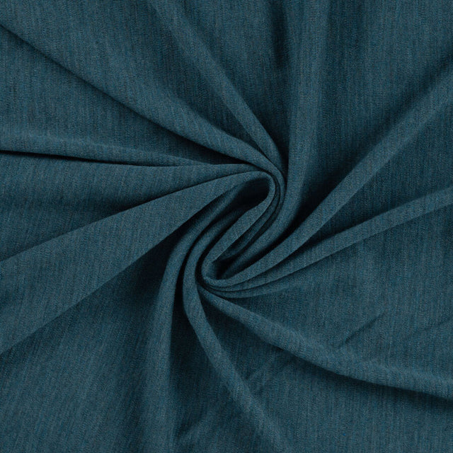 100% merino wool jersey petrol