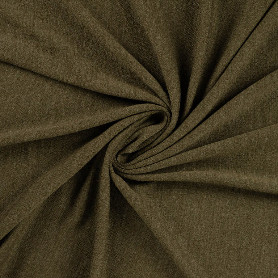 100% merino wool jersey khaki