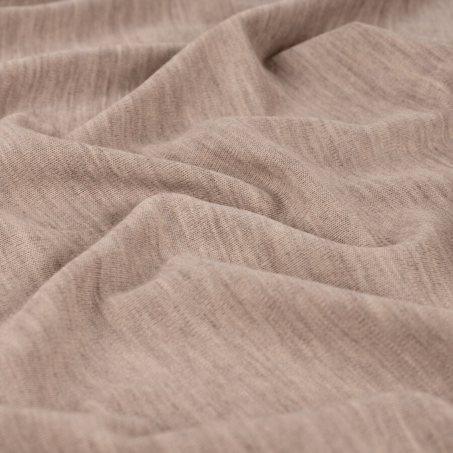 100% merino wool jersey ecru