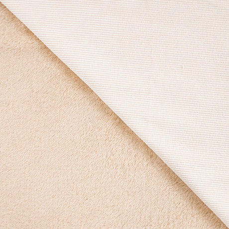 Fur lined cord off white