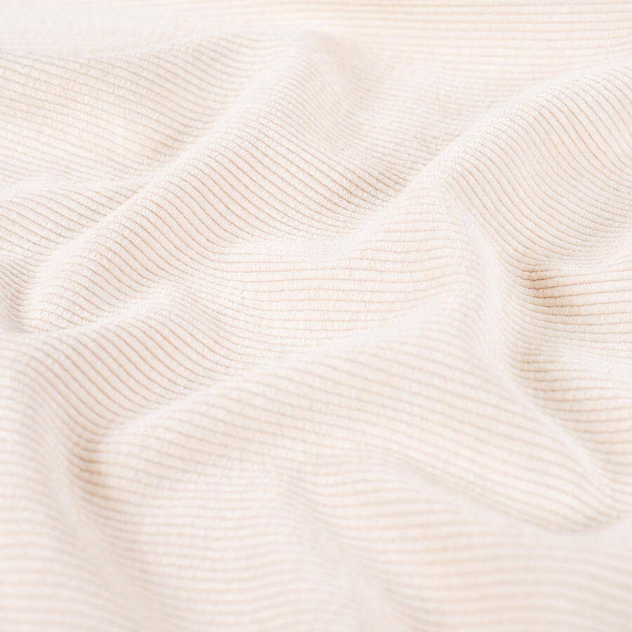 Fur lined cord off white