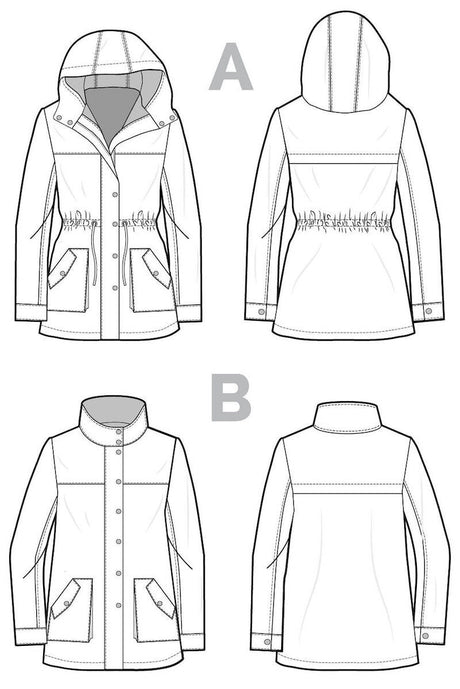 Closet core patterns kelly anorak pattern