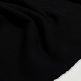 Cotton looped back jersey black